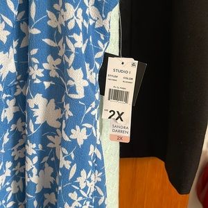 Sandra Darren summer dress 2x NWT